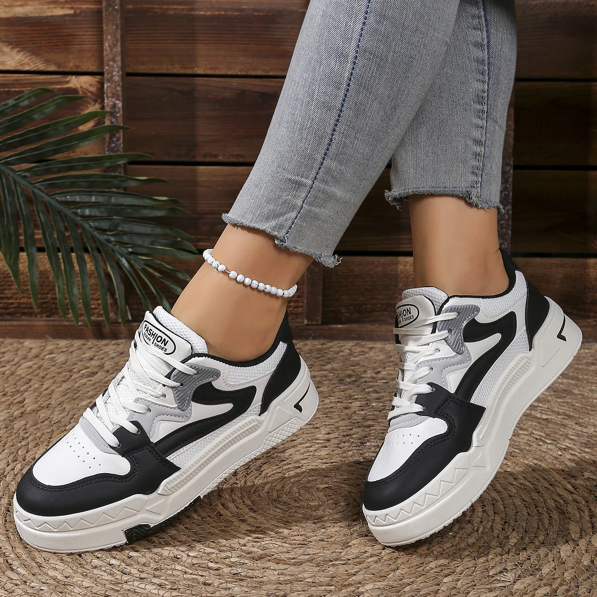 Damen Sneakers mit hochdämpfender Laufsohle und sportlichem Design Heidi Mode - Image 4