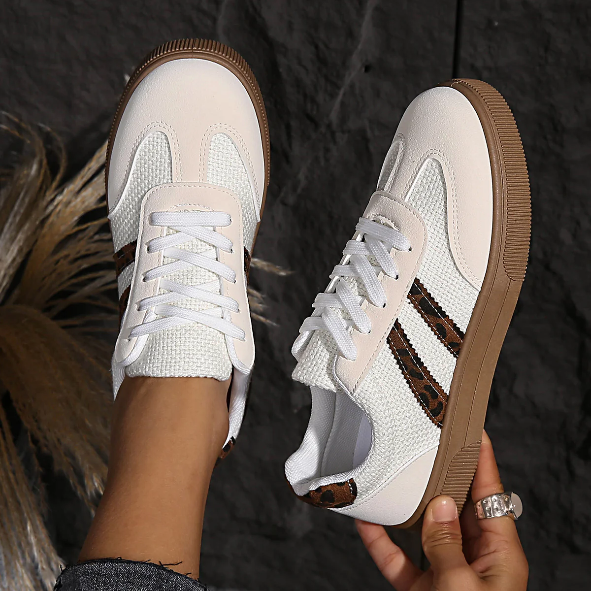 Damen Sneakers mit hochwertigem Netzmaterial und stylischem Tiermotiv Heidi Mode - Image 3