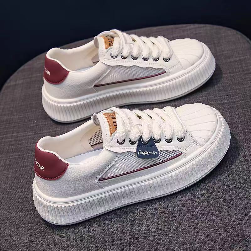 Damen Sneakers mit hohem Plateau und atmungsaktivem Obermaterial Heidi Mode - Image 3