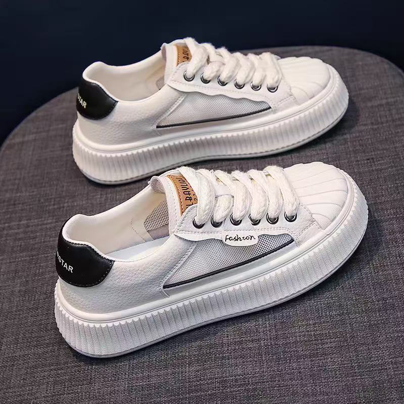 Damen Sneakers mit hohem Plateau und atmungsaktivem Obermaterial Heidi Mode - Image 4