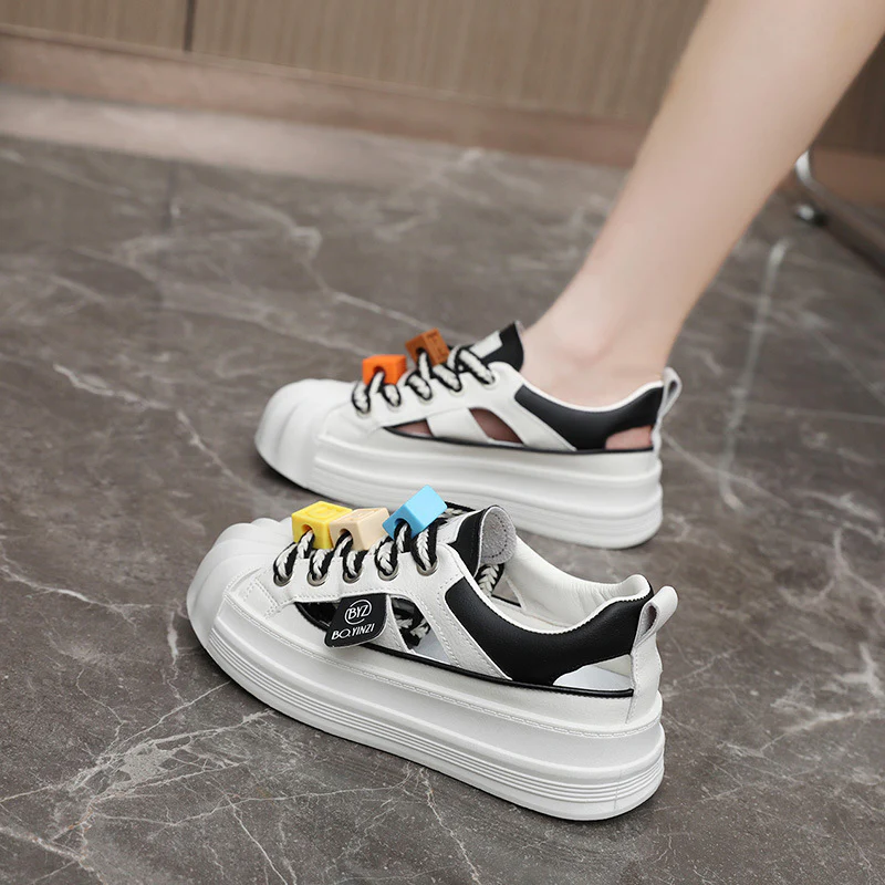 Damen Sneakers mit innovative Sohle und bunten Applikationen Heidi Mode - Image 3