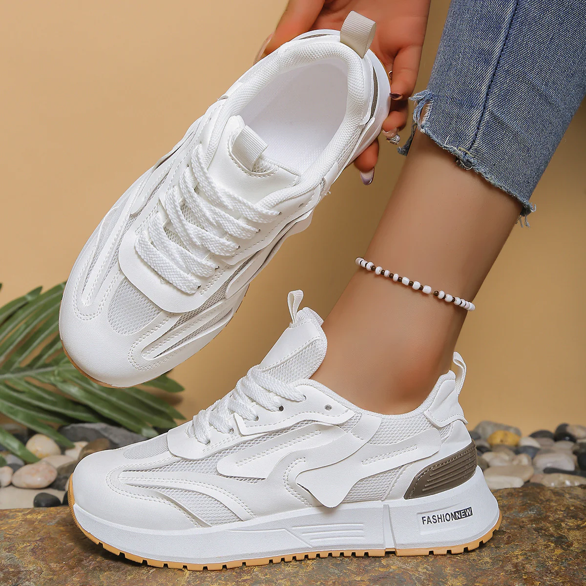 Damen Sneakers mit innovativem Luftdämpfungssystem und rutschfester Sohle Heidi Mode - Image 2