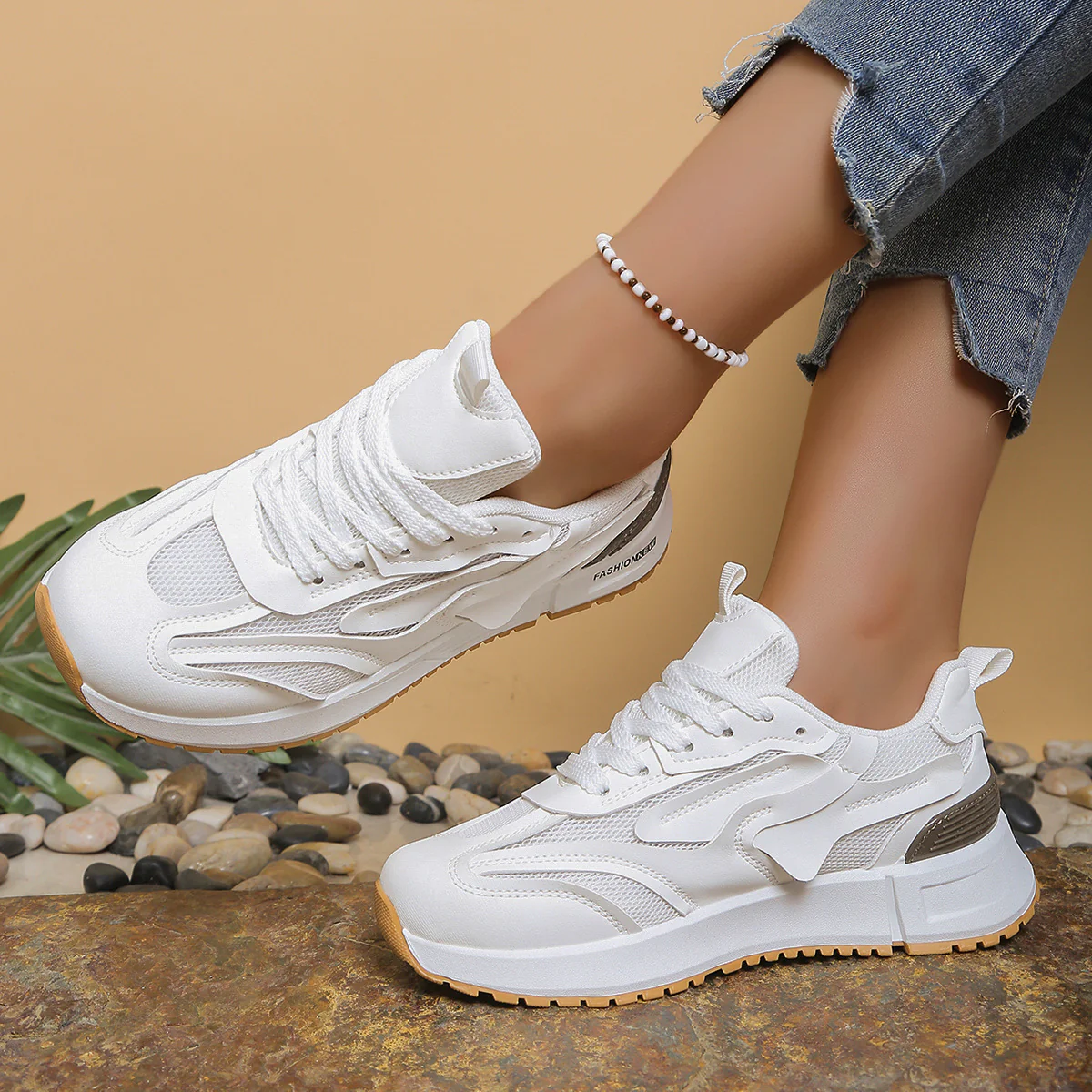 Damen Sneakers mit innovativem Luftdämpfungssystem und rutschfester Sohle Heidi Mode - Image 3