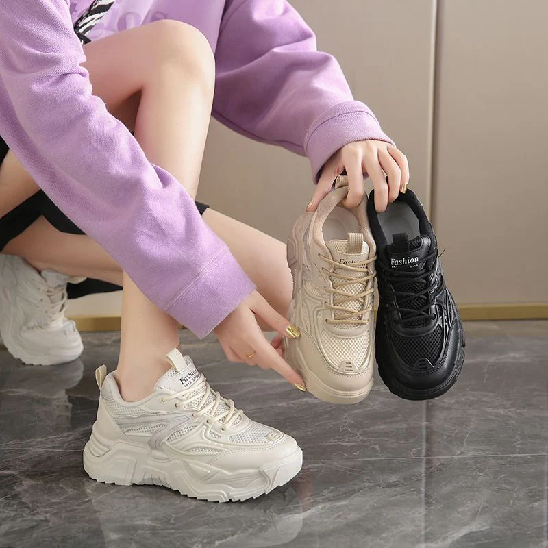 Damen Sneakers mit innovativer Sohle und atmungsaktiver Obermaterialmix Heidi Mode - Image 4