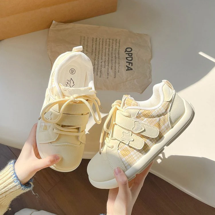 Damen Sneakers mit Karo-Muster und komfortablem Klettverschluss Heidi Mode - Image 3