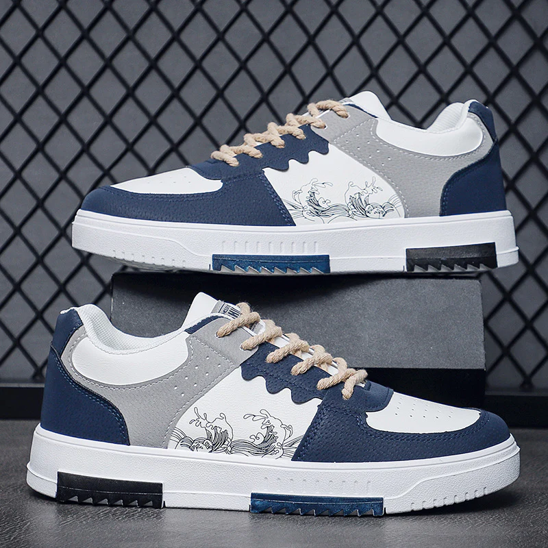 Damen Sneakers mit kunstvollem Wellenmuster und atmungsaktivem Obermaterial Heidi Mode - Image 4
