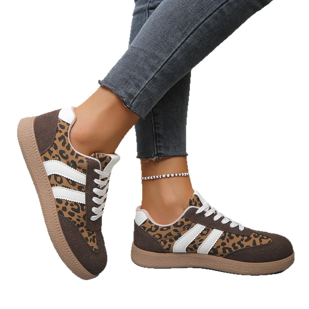 Damen Sneakers mit Leo-Muster und Komfortsohle Heidi Mode - Image 5