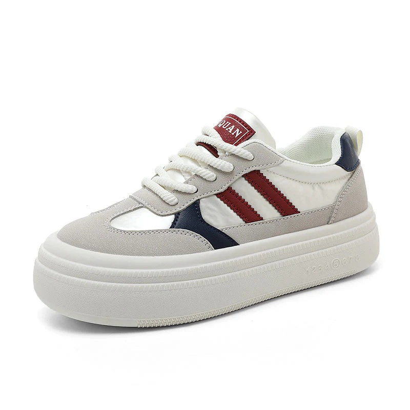 Damen Sneakers mit modischem Plateausohlen-Design und atmungsaktiver Oberfläche Heidi Mode