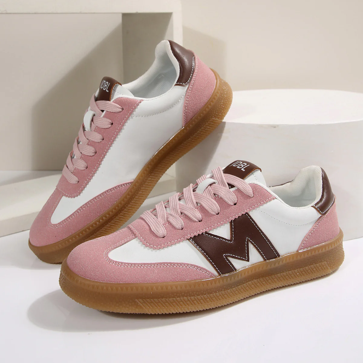 Damen Sneakers mit modischer Suede-Oberfläche und rutschfester Gummisohle Heidi Mode - Image 6
