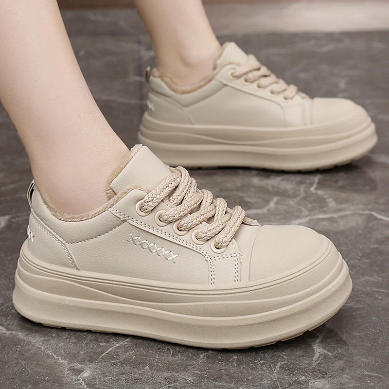 Damen Sneakers mit plüschigem Innenfutter und bequemer Dämpfung Heidi Mode - Image 4