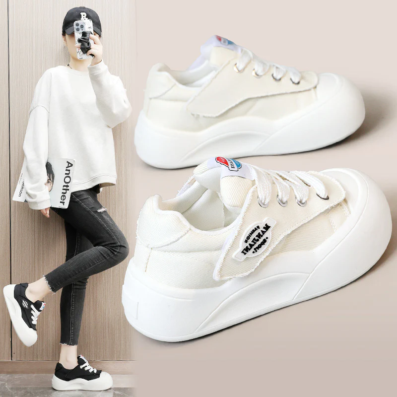 Damen Sneakers mit rutschfester Gummisohle und atmungsaktivem Obermaterial Heidi Mode - Image 3