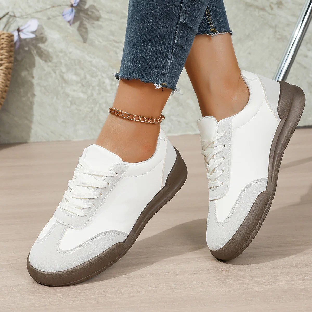 Damen Sneakers mit rutschfester Laufsohle und atmungsaktiver Konstruktion Heidi Mode - Image 6