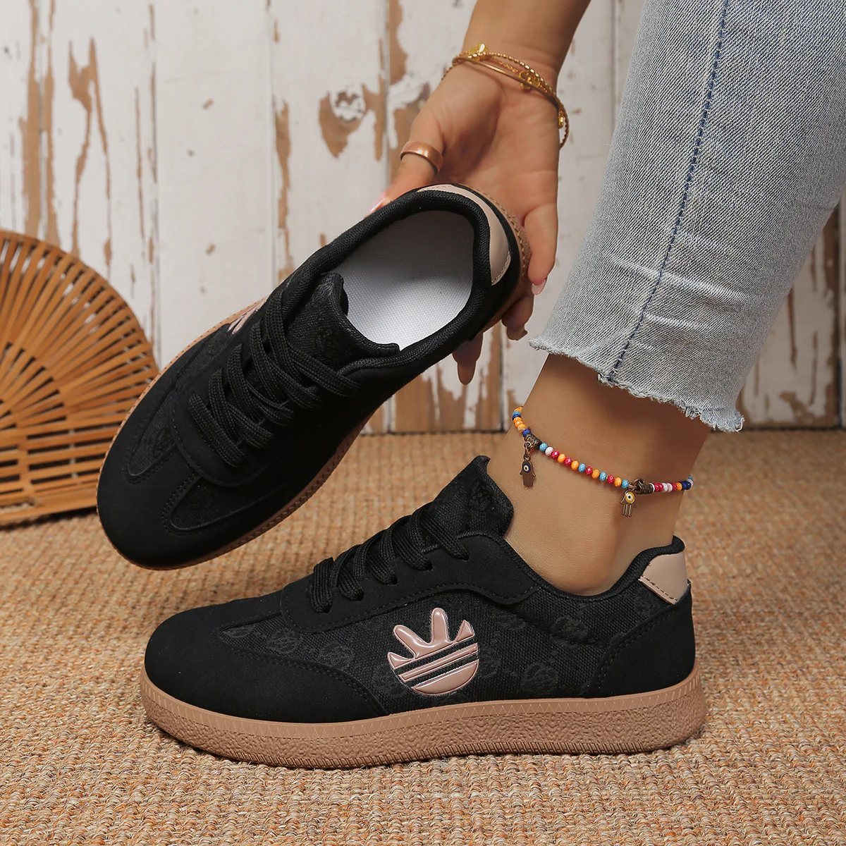 Damen Sneakers mit rutschfester Sohle und weichem Obermaterial Heidi Mode - Image 4