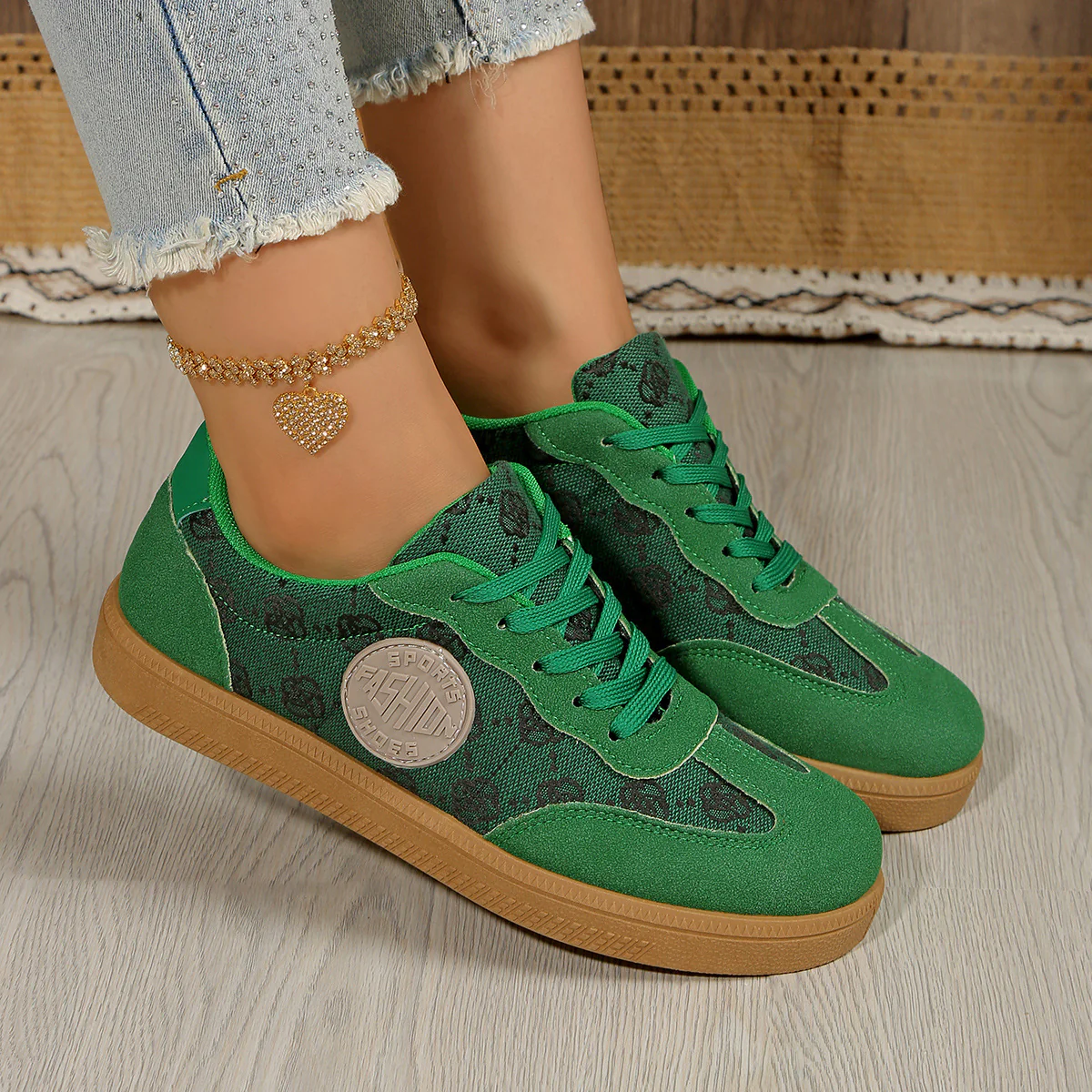Damen Sneakers mit schickem Logo und farbenfrohem Design Heidi Mode - Image 3