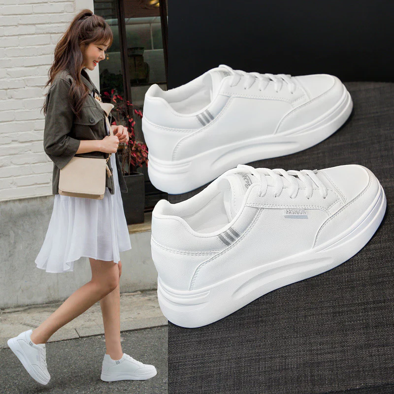 Damen Sneakers mit sportlichem Design und atmungsaktiver Oberflächenstruktur Heidi Mode - Image 2