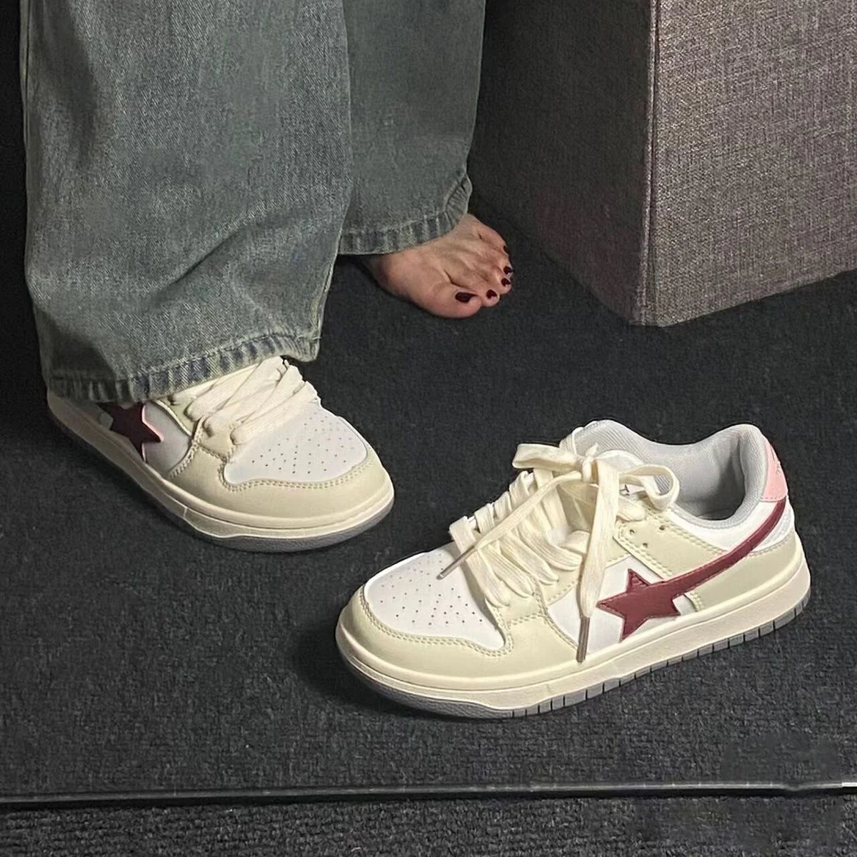 Damen Sneakers mit sportlichem Design und dämpfender Sohle Heidi Mode - Image 3