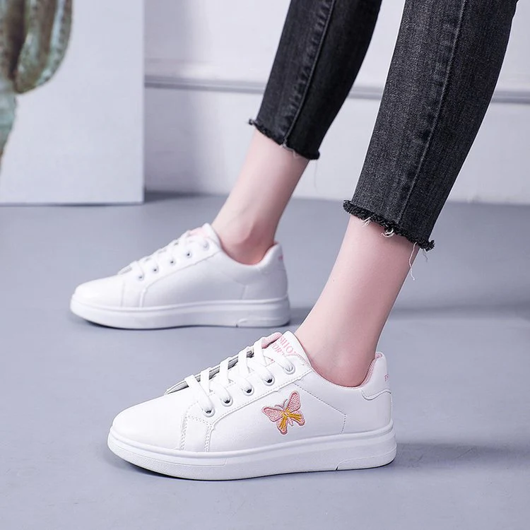 Damen Sneakers mit stilvollem Schmetterlingsmotiv und bequemer Sohle Heidi Mode - Image 2