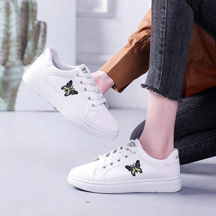 Damen Sneakers mit stilvollem Schmetterlingsmotiv und bequemer Sohle Heidi Mode - Image 3