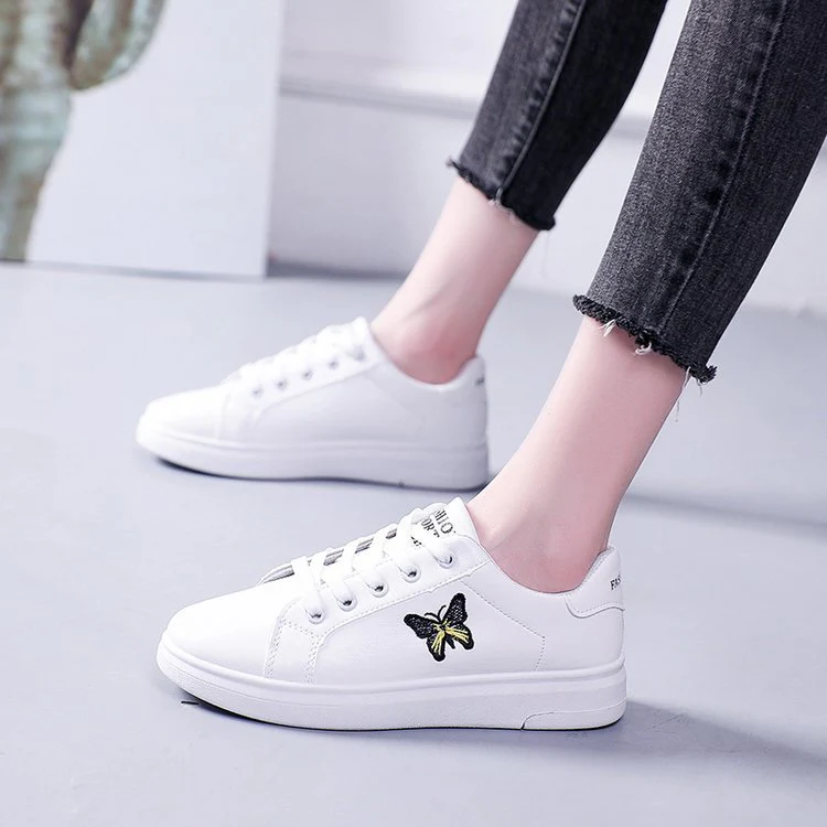 Damen Sneakers mit stilvollem Schmetterlingsmotiv und bequemer Sohle Heidi Mode - Image 4