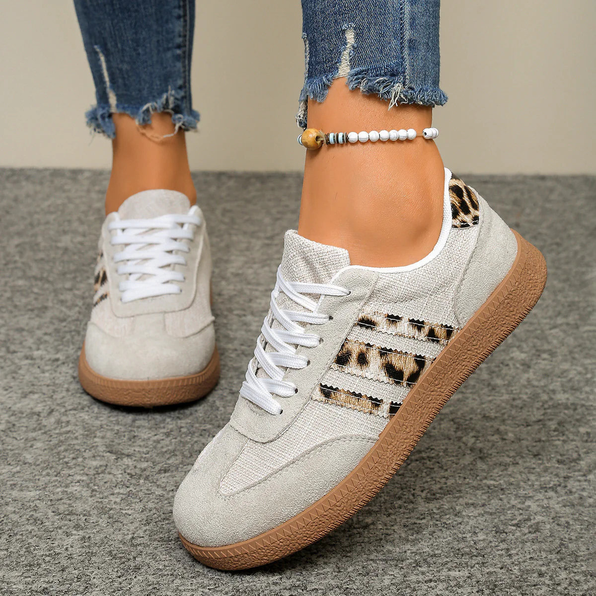 Damen Sneakers mit stylischem Leo-Design und bequemer Dämpfung Heidi Mode - Image 4