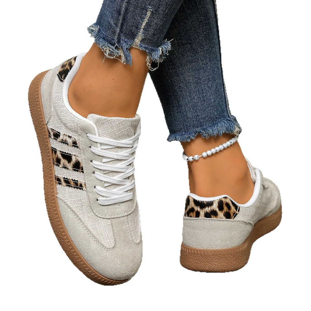 Damen Sneakers mit stylischem Leo-Design und bequemer Dämpfung Heidi Mode - Image 5