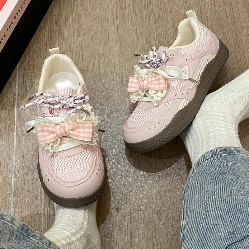 Damen Sneakers mit verspielt floralem Design und innovativer Schnürung Heidi Mode - Image 3