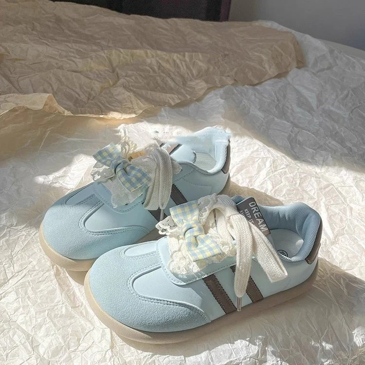 Damen Sneakers mit verspieltem Design und dekorativen Schleifen Heidi Mode - Image 2