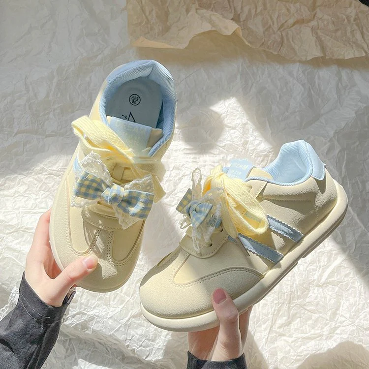 Damen Sneakers mit verspieltem Design und dekorativen Schleifen Heidi Mode - Image 3