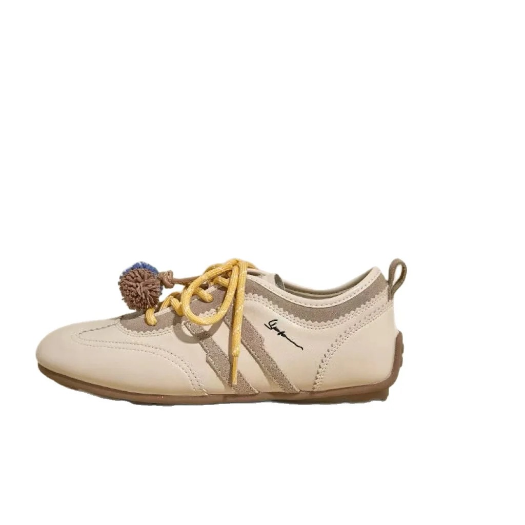 Damen Sneakers mit verspieltem Pompon-Design und bequemer Sohle Heidi Mode - Image 5