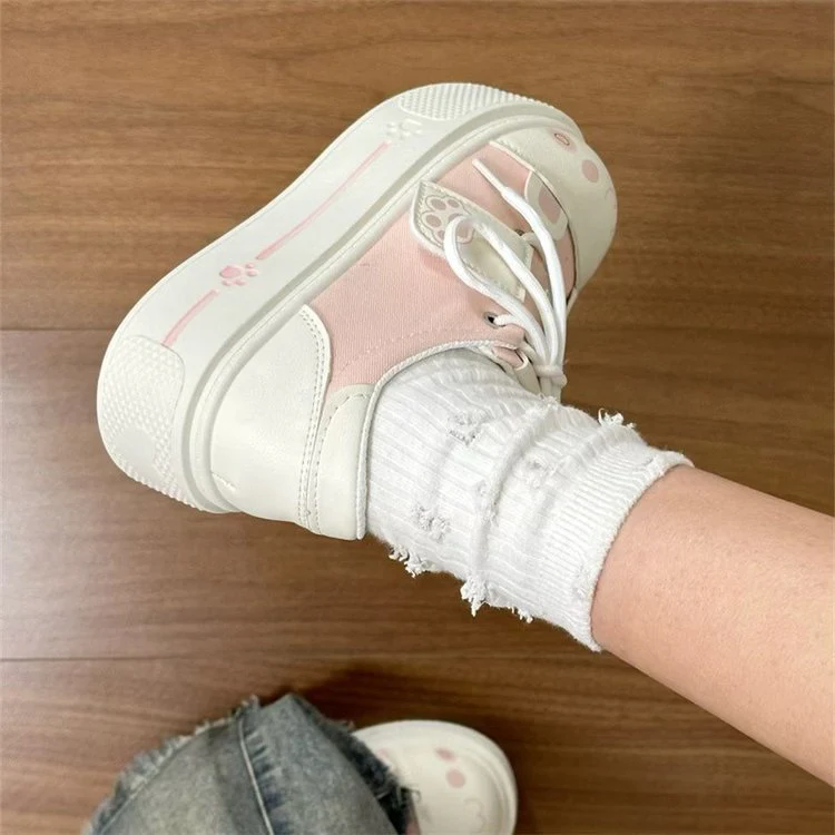 Damen Sneakers mit verspieltem Tiermotiv und bequemem Plateau-Heel Heidi Mode - Image 2