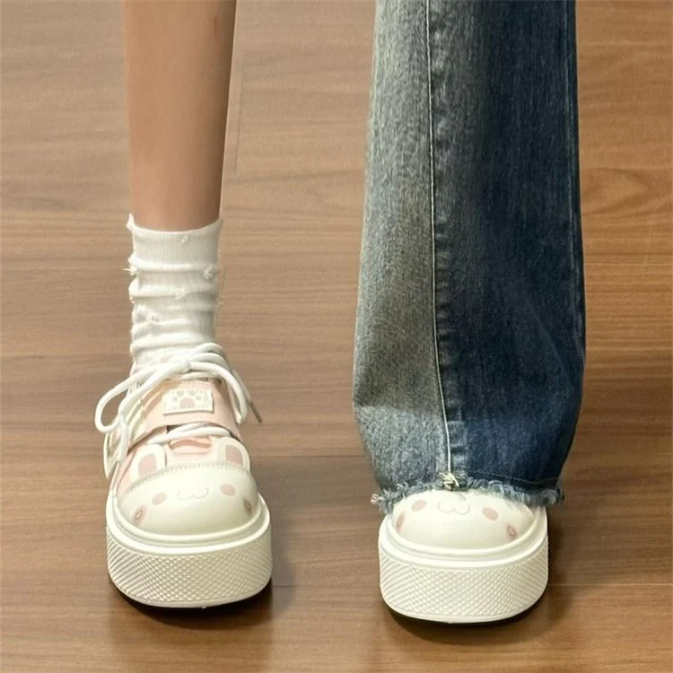Damen Sneakers mit verspieltem Tiermotiv und bequemem Plateau-Heel Heidi Mode - Image 4