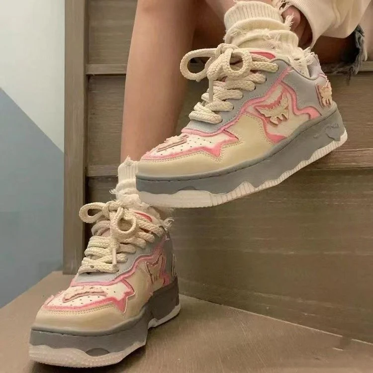 Damen Sneakers mit verspieltem Tiermotiv und dämpfendem Sohlenprofil Heidi Mode - Image 3