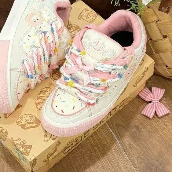 Damen Sneakers mit verspielten bunten Applikationen und komfortabler Dämpfung Heidi Mode - Image 3