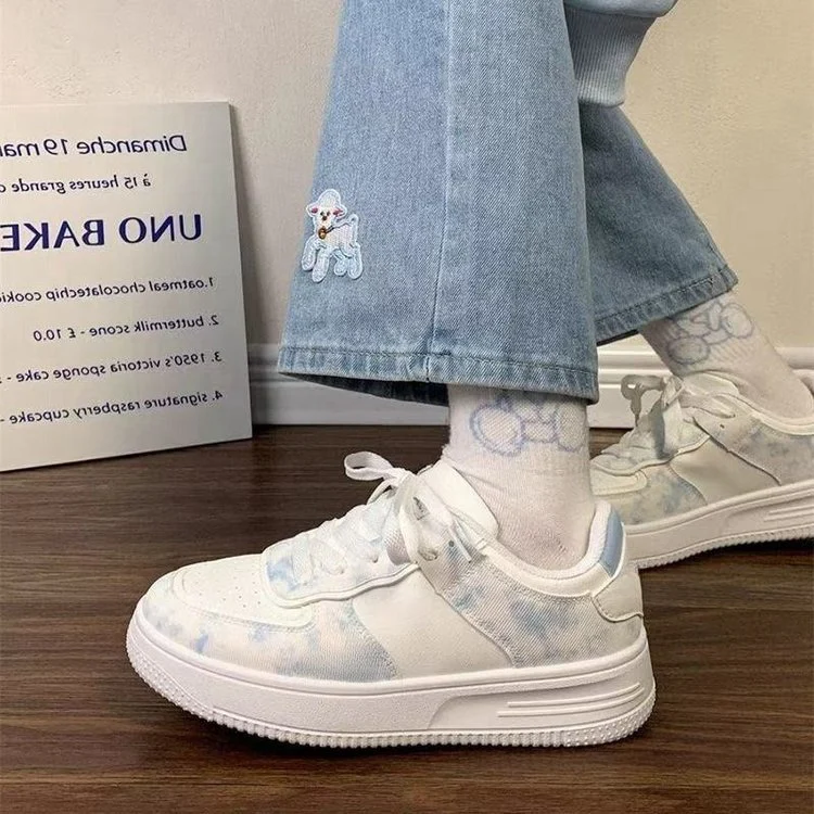 Damen Sneakers mit Wasserfarbigem Muster und dämpfendem Sohlenprofil Heidi Mode - Image 2