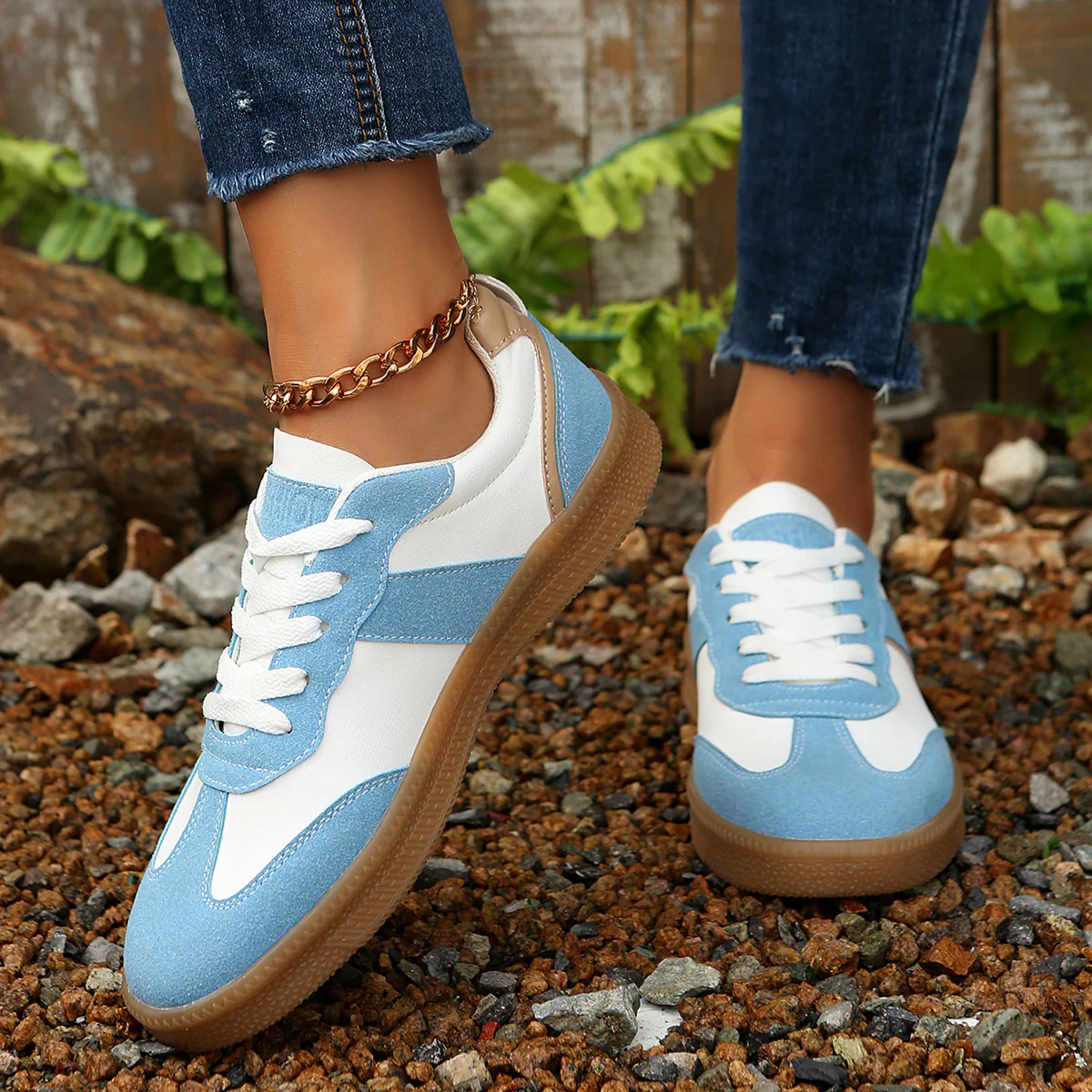Damen Sneakers mit weichem Obermaterial und rutschfester Laufsohle Heidi Mode - Image 2