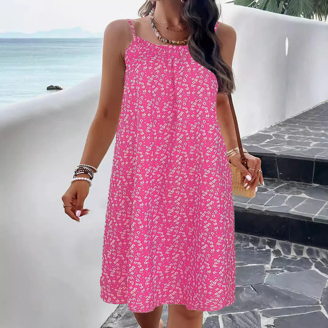 Damen Sommerkleid Aus Atmungsaktiver Baumwolle mit Floralem Muster Heidi-Mode - Image 2