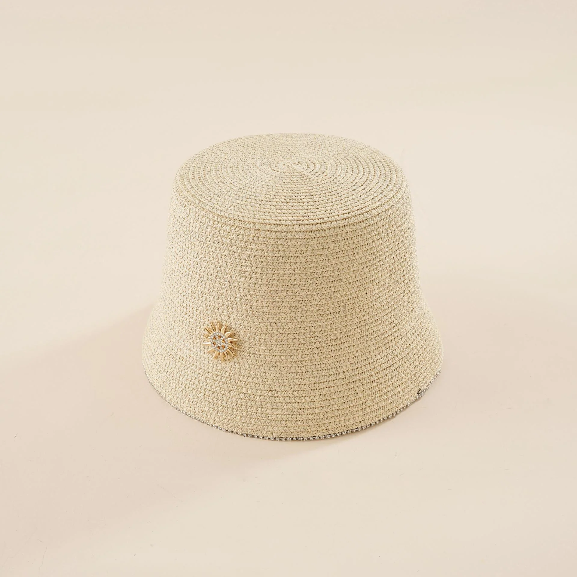 Damen Sommerlicher Strohhut mit Dekorativer Blüte Heidi-Mode - Image 10