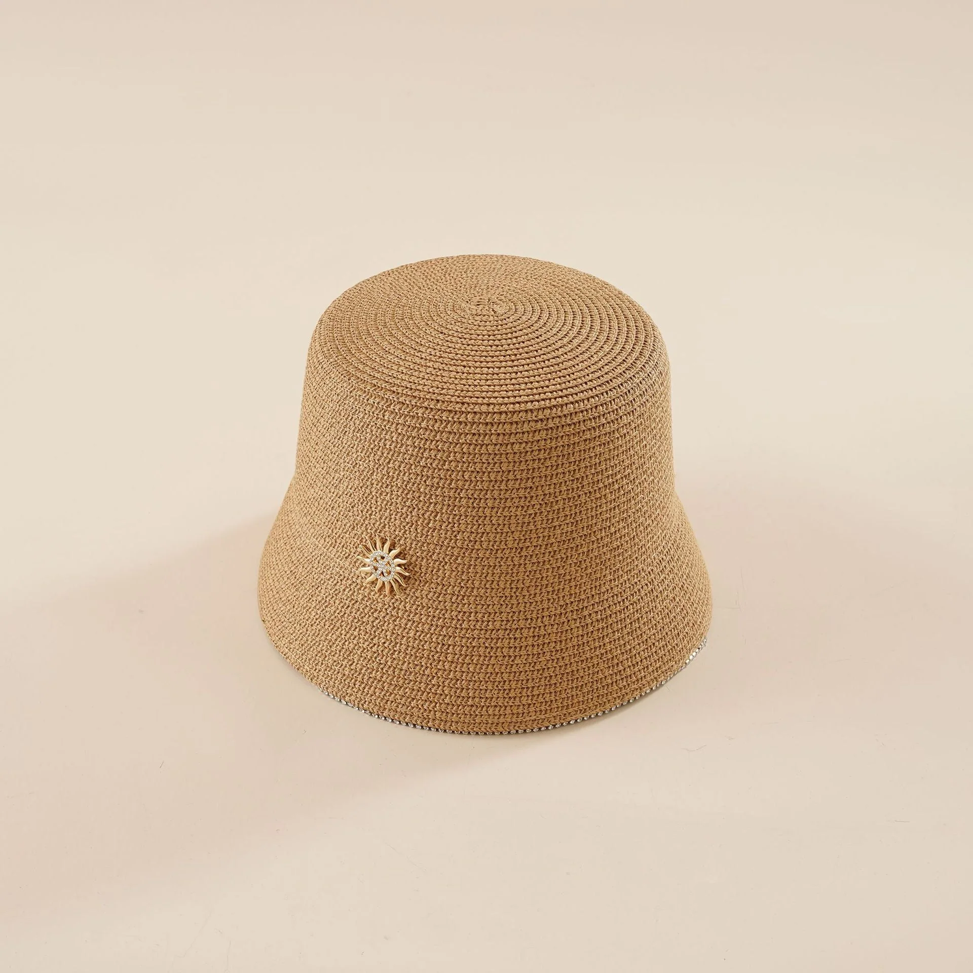 Damen Sommerlicher Strohhut mit Dekorativer Blüte Heidi-Mode - Image 3