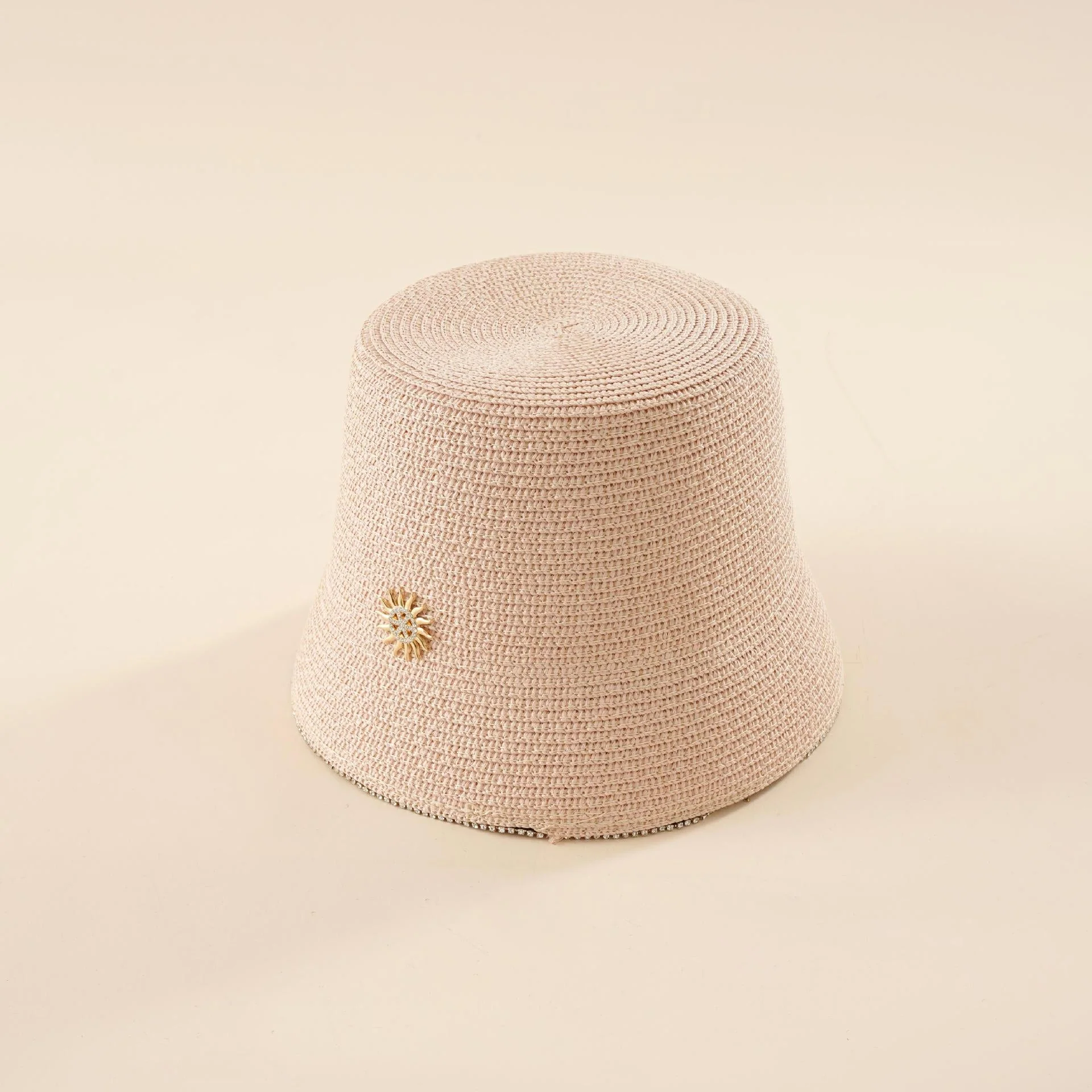 Damen Sommerlicher Strohhut mit Dekorativer Blüte Heidi-Mode - Image 9