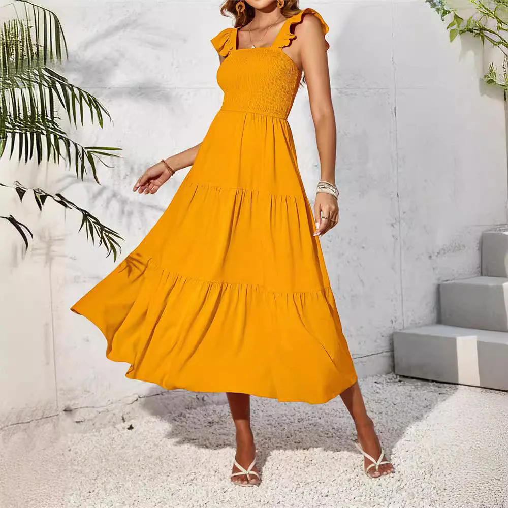 Damen Sommerliches Maxikleid mit Zauberhaften Rüschendetails Heidi-Mode - Image 2