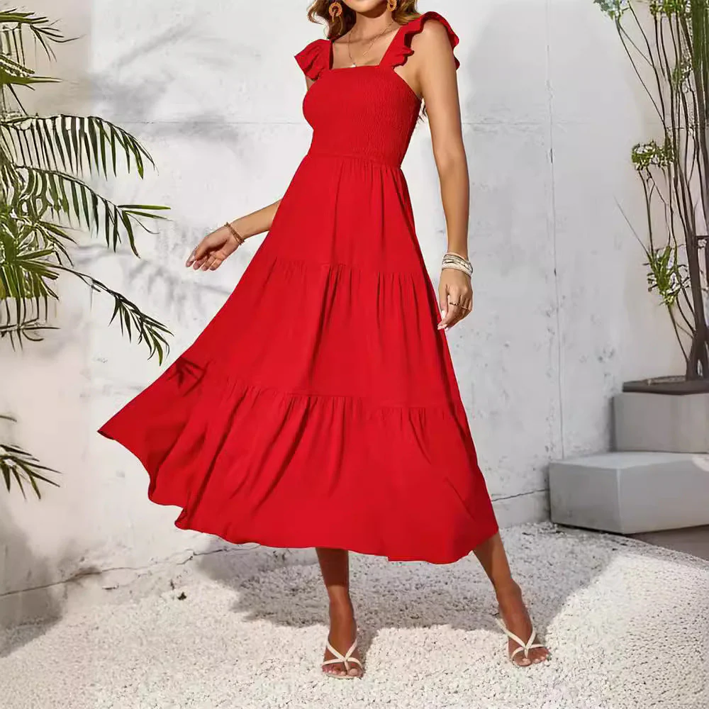 Damen Sommerliches Maxikleid mit Zauberhaften Rüschendetails Heidi-Mode - Image 3