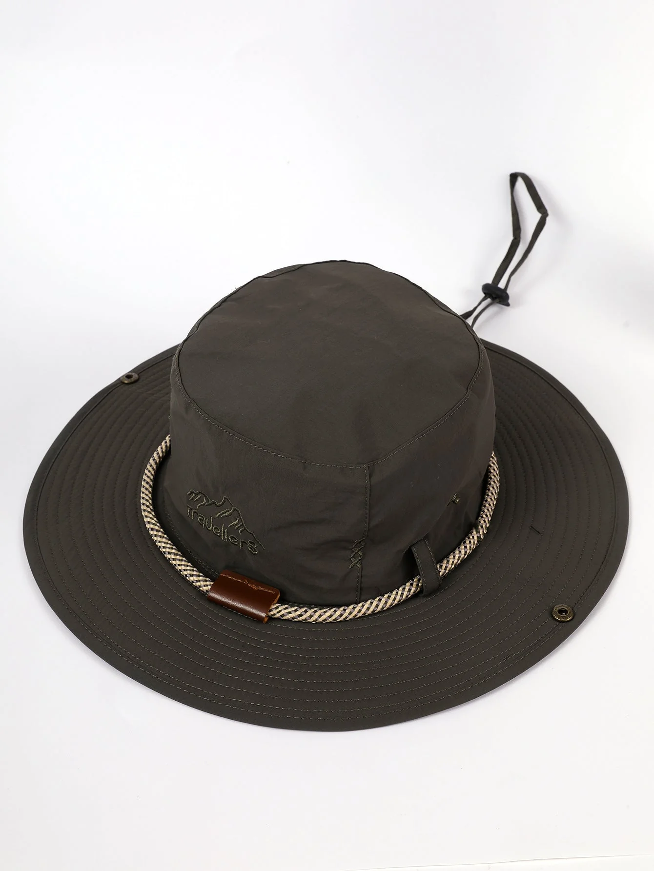 Damen Sonnenhut mit Breiter Krempe und Integriertem Nackenband Heidi-Mode - Image 3