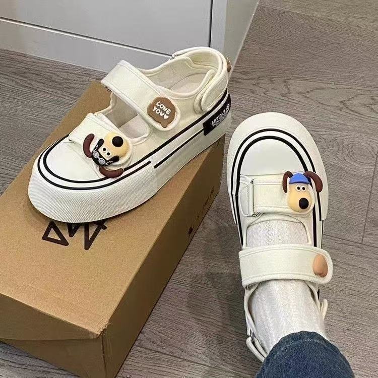Damen Spielend inspirierte Sneakers mit strapazierfähigem Obermaterial und praktischem Klettverschluss Heidi Mode - Image 4