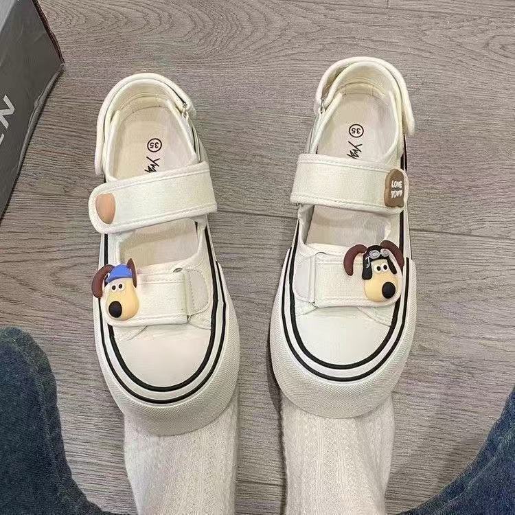 Damen Spielend inspirierte Sneakers mit strapazierfähigem Obermaterial und praktischem Klettverschluss Heidi Mode - Image 5