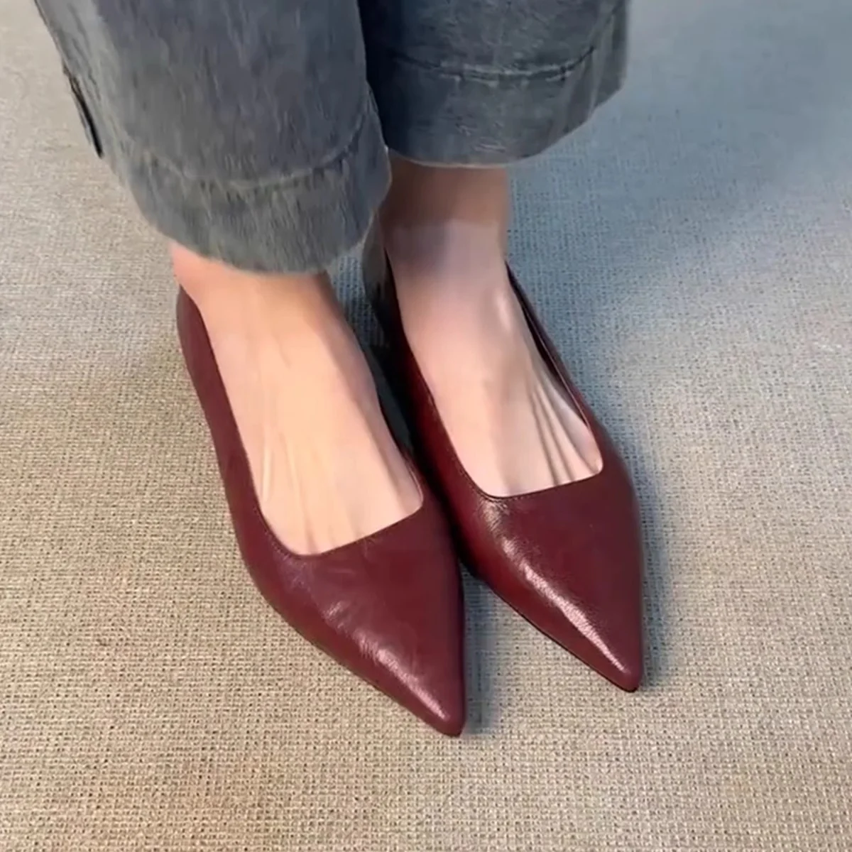 Damen spitze Pumps mit elegantem Design und hochwertiger Lederverarbeitung Heidi Mode - Image 2