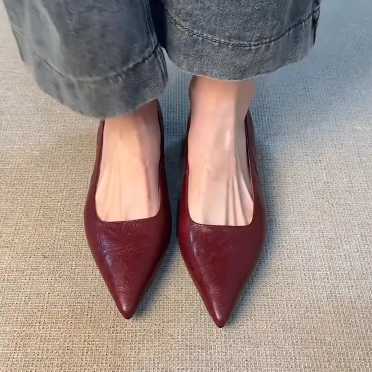 Damen spitze Pumps mit elegantem Design und hochwertiger Lederverarbeitung Heidi Mode - Image 3