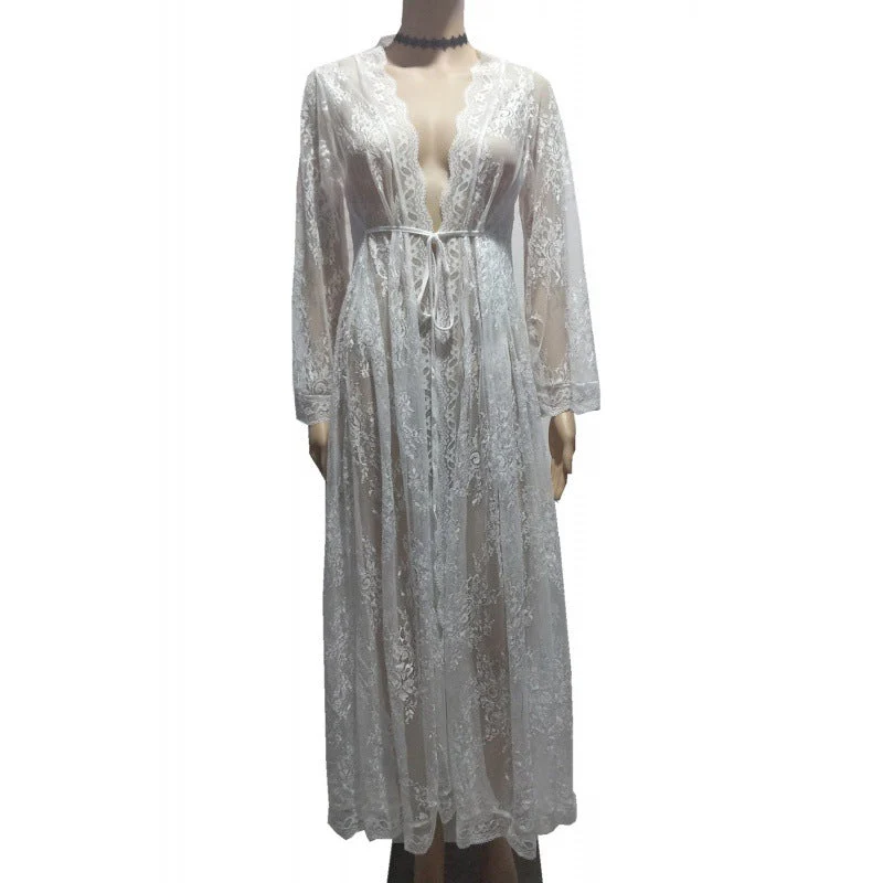 Damen Spitzenkimono mit Zauberhaften Floralen Applikationen und Eleganten Halblangen Ärmeln Heidi-Mode - Image 5