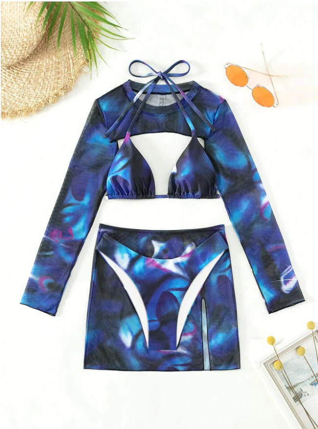 Damen Sport-Bikini-Set mit Langen Ärmeln und Modischem Schnitt Heidi-Mode - Image 6