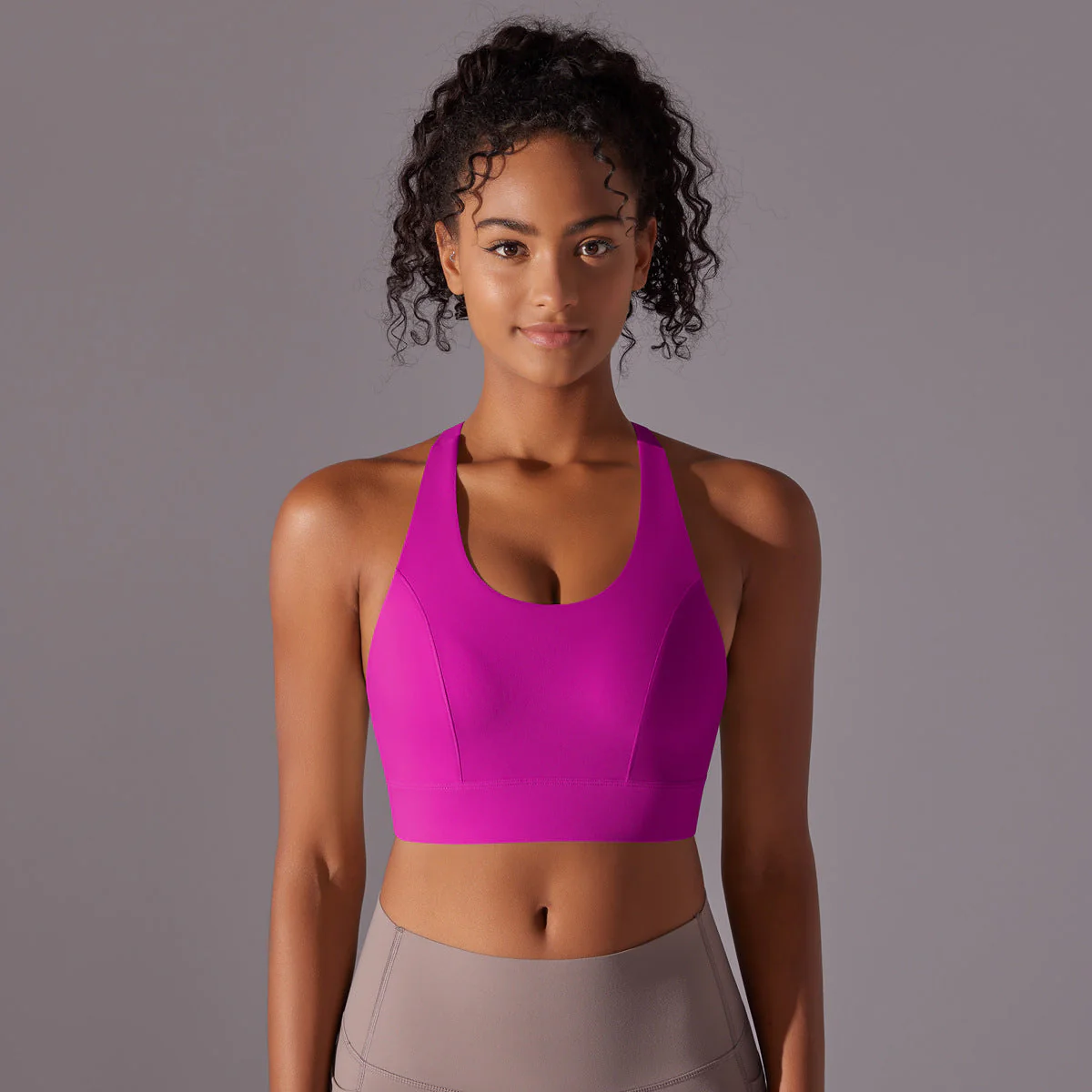 Damen Sport-Bustier mit Hohem Komfort und Unterstützendem Racerback-Design Heidi-Mode - Image 6
