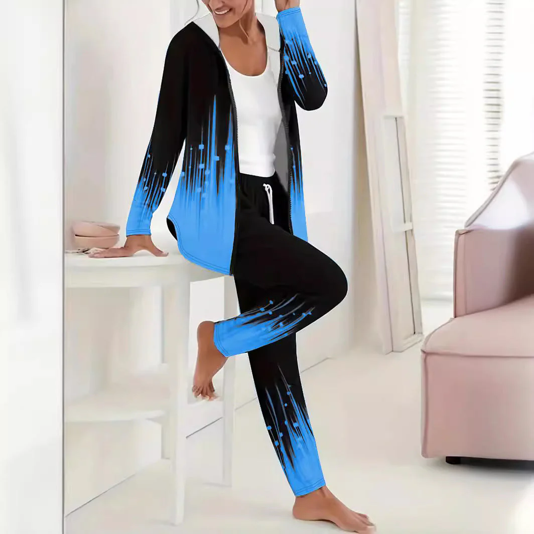Damen Sportanzug mit Einzigartigen Farbverlaufseffekten Heidi-Mode - Image 4